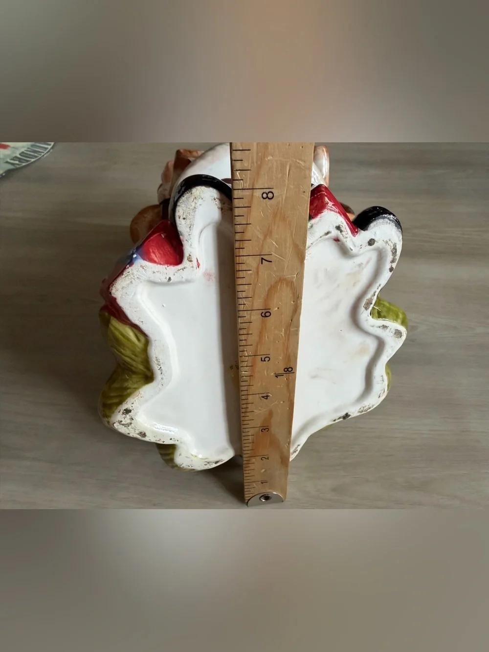 Vintage Santa Claus Pitcher Christmas Tree Handpainted Holiday Decor *See Pics